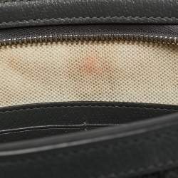 Pre Owned حقيبة معصم صغيرة غوتشي أوفيديا كانفاس جي جي سوبريم رمادي