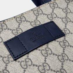 مملوكة مسبقًا Gucci Beige PVC Supreme PVC Tote and Shoulder Bag