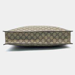 مملوكة مسبقًا Gucci Beige PVC Supreme PVC Tote and Shoulder Bag