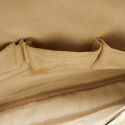 Pre Owned Gucci Business Black/Beige Diamante Coated Canvas Briefcase