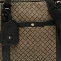 Pre Owned Gucci Business Black/Beige Diamante Coated Canvas Briefcase