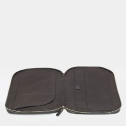 Pre Owned Gucci Brown/Beige GG Supreme Canvas Portfolio Case