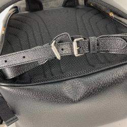 Pre Owned حقيبة ظهر غوتشي متوسطة بشعار جي متشابك ونقشة النمر في كانفاس جي جي سوبرم أسود