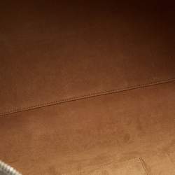 Pre Owned Gucci Tian Brown/Beige GG Supreme Canvas and Leather Duffel Bag