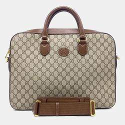 مملوكة مسبقًا حقيبة مستندات غوتشي بيج PVC متشابكة