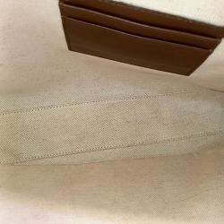 Pre Owned Gucci Beige PVC Interlocking Briefcase