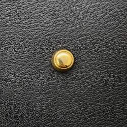 Pre Owned حقيبة سفر غوتشي شيري لاين سنيك قماش أسود/بيج وجلد