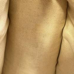 Pre Owned حقيبة سفر غوتشي شيري لاين سنيك قماش أسود/بيج وجلد