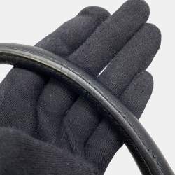 Pre Owned حقيبة سفر غوتشي شيري لاين سنيك قماش أسود/بيج وجلد