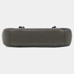 مملوكة مسبقًا حقيبة ماسنجر غوتشي جلد بني جامبو GG