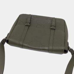 مملوكة مسبقًا حقيبة ماسنجر غوتشي جلد بني جامبو GG