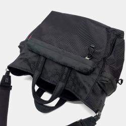 Pre Owned Gucci Large GG Black Nylon Tote Bag (818962)