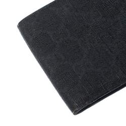  Gucci Black GG Supreme Canvas Bifold Wallet