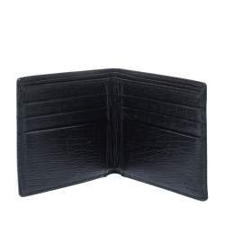  Gucci Black GG Supreme Canvas Bifold Wallet