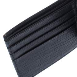  Gucci Black GG Supreme Canvas Bifold Wallet