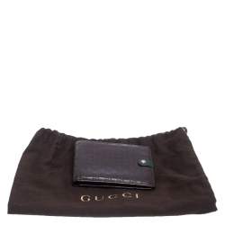 Gucci Brown Microguccissima Leather Bifold Wallet