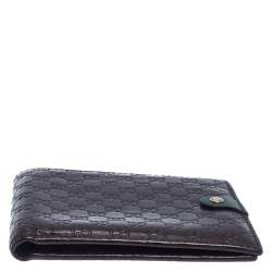Gucci Brown Microguccissima Leather Bifold Wallet