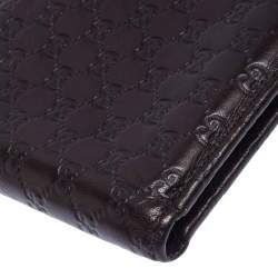 Gucci Brown Microguccissima Leather Bifold Wallet