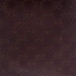 Gucci Maroon Microguccissima Leather Bifold Long Wallet