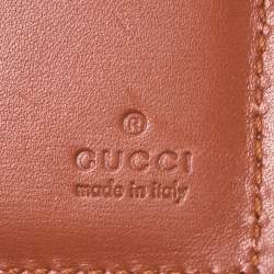 Gucci Orange Crocodile Bifold Wallet
