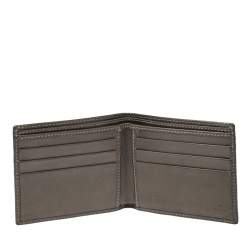 Gucci Metallic Gold GG Imprime Canvas Bi Fold Wallet