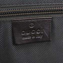 Pre Owned حقيبة غوتشي دوفل كانفاس سوبريم جي جي بنية