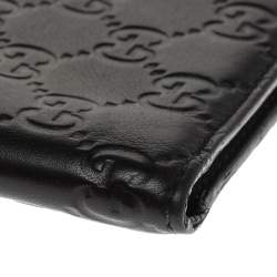 Gucci Black Guccissima Leather Bifold Wallet