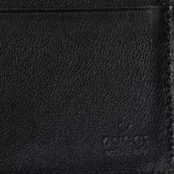 Gucci Black Guccissima Leather Bifold Wallet