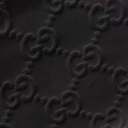 Gucci Black Guccissima Leather Bifold Wallet