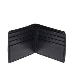 Gucci Black Guccissima Leather Web Bifold Wallet