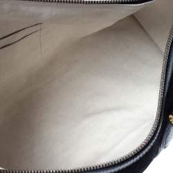 مملوكة مسبقًا Gucci Black Suede and Leather Neo Vintage Web Duffle Bag