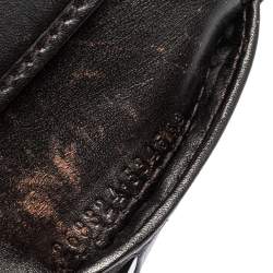 Pre Owned Gucci Dark Brown Diamante Leather Bifold Wallet