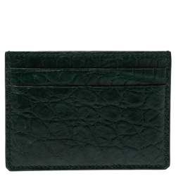 Gucci Dark Green Alligator Card Holder