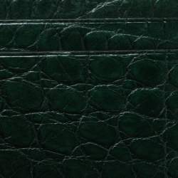 Gucci Dark Green Alligator Card Holder