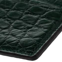 Gucci Dark Green Alligator Card Holder