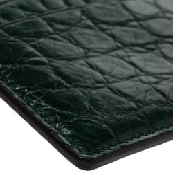 Gucci Dark Green Alligator Card Holder