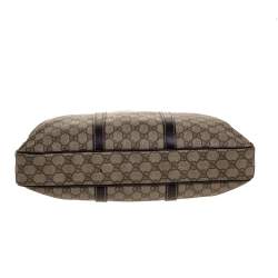 Gucci Beige/Brown GG Supreme Canvas and Leather Briefcase
