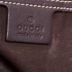 Gucci Beige/Brown GG Supreme Canvas and Leather Briefcase