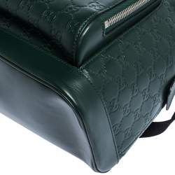 Gucci Green Guccissima Leather Backpack