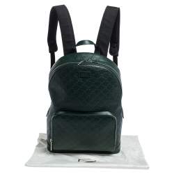 Gucci Green Guccissima Leather Backpack