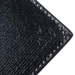 Gucci Black Leather Kingsnake Bifold Wallet