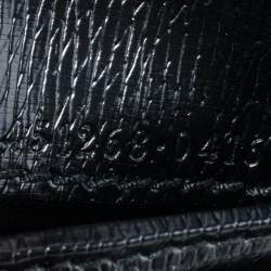 Gucci Black Leather Kingsnake Bifold Wallet