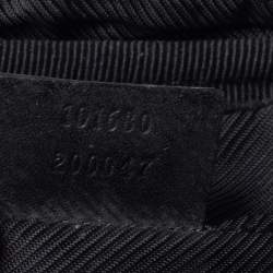 Gucci Black GG Canvas and Leather Messenger Bag