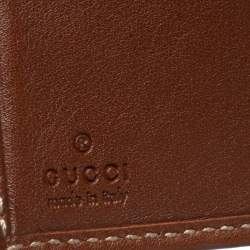 Gucci Brown Guccissima Leather Web Bifold Wallet