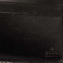 Gucci Black GG Canvas Web Bi-Fold Wallet