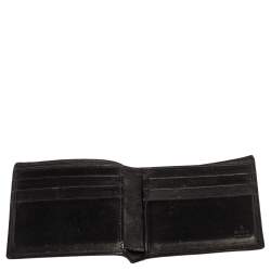 Gucci Black GG Canvas Web Bi-Fold Wallet