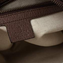 Gucci Brown/Beige GG Supreme Canvas and Leather Small Ophidia Messenger Bag