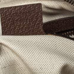 Gucci Brown/Beige GG Supreme Canvas and Leather Small Ophidia Messenger Bag
