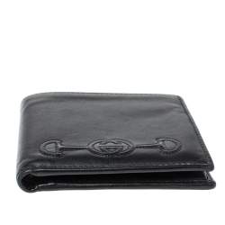 Gucci Black Leather Bifold Wallet