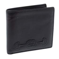 Gucci Black Leather Bifold Wallet
